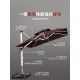 Purple Leaf Cloud Top Parasol Outdoor Courtyard Umbrella Roman Umbrella Outdoor Sun Large Sun Umbrella Terrace Garden ເດີ່ນເປີດ-Air
