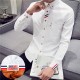 2017 ພາກຮຽນ spring Mens ເສອແຂນຍາວວັຍລຸ້ນເສື້ອກະທັດຮັດ tide ນິ້ວເກົາຫຼີທໍາມະຊາດສີຂາວ oxford 2017 ພາກຮຽນ spring Mens ເສອແຂນຍາວວັຍລຸ້ນເສື້ອກະທັດຮັດ tide ນິ້ວເກົາຫຼີທໍາມະຊາດສີຂາວ oxford