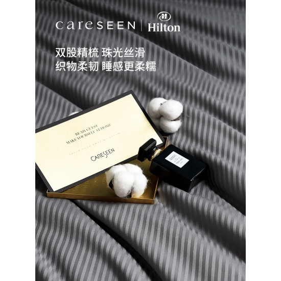 Hilton Light Luxury 100 Thread Count Cotton Pure Four-piece Sheets and Quilt Covers High-End Hotel Cotton beds