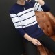 ພາກຮຽນ spring ເກົາຫຼີຜູ້ຊາຍຜູ້ຊາຍຝ້າຍຂອງພາກຮຽນ spring ຄໍຜູ້ຊາຍຂອງພາກຮຽນ spring ຜູ້ຊາຍບາງໆ striped jacket sweater