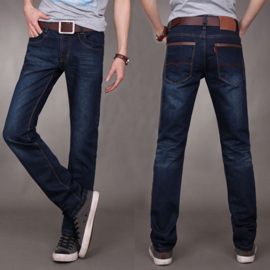 ທຸລະກິດ wolf ພາກຮຽນ spring ແລະ summer ຜູ້ຊາຍຜູ້ຊາຍ jeans ພາກຮຽນ spring ຊື່ຫນ້າເດີ່ນໃຫຍ່ວ່າງ pants ບາດເຈັບແລະ trousers ຊາວຫນຸ່ມ